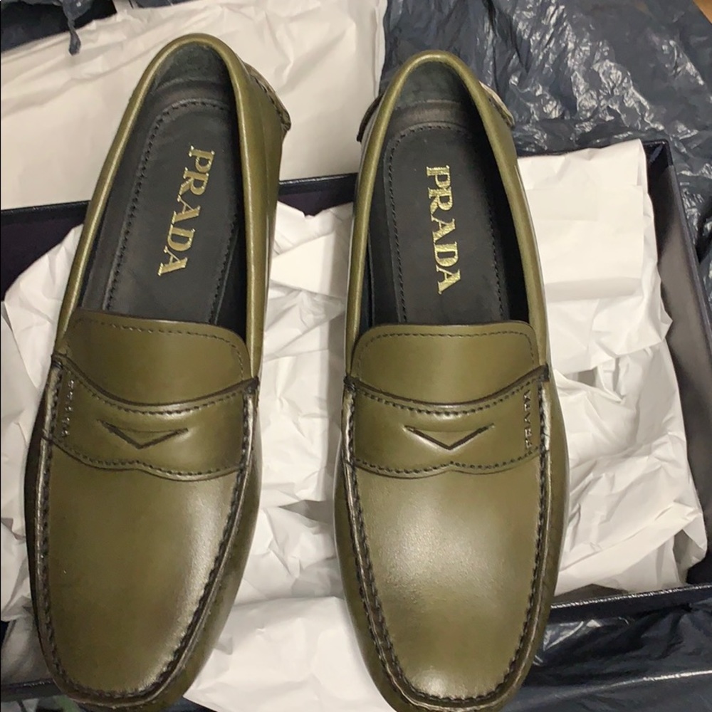 Prada moccasins.  Brand new